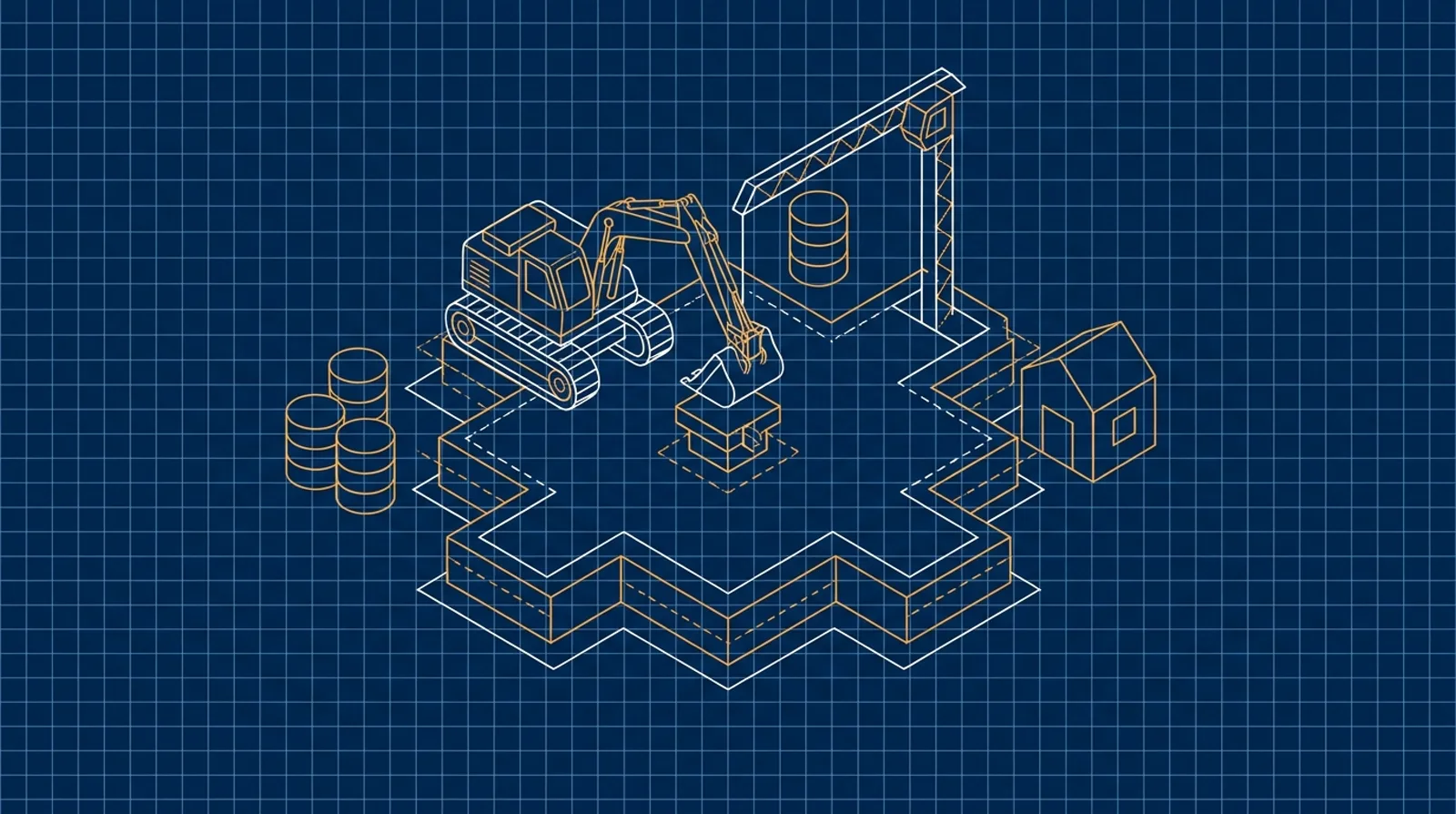 Строительство миниатюрной компании LLC в форме звезды Техаса с монетами и банком рядом